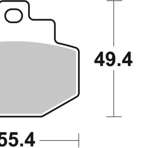 SBS Carbon Tech Scooter Bremsbelag hinten für GILERA VXR200 Runner 4T (Grimeca cal.) * 2001 - 2009 Meistverkauft