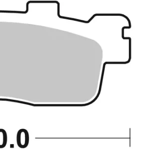 Solange Der Vorrat Reicht SBS Carbon Tech Scooter Bremsbelag hinten für KYMCO 200 People GTi * 2012 - 2015