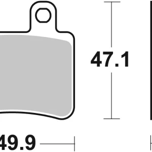 Preisknaller SBS Carbon Tech Scooter Bremsbelag hinten für PEUGEOT 125 Elyseo * 2000 - 2007