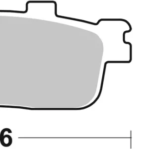 SBS Carbon Tech Scooter Bremsbelag hinten für PEUGEOT LXR200 * 2010 - 2011 Rabatt