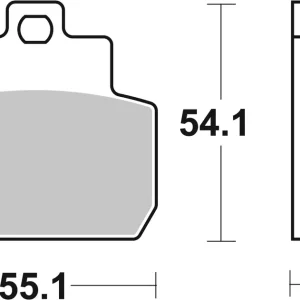 Gratis Versand SBS Carbon Tech Scooter Bremsbelag hinten für PIAGGIO VESPA 125 X8 * 2005 - 2010