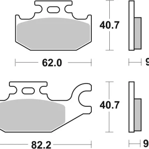 Expressversand SBS Carbon Tech Scooter Bremsbelag hinten für SUZUKI UX125 SIXteen * 2008 - 2012