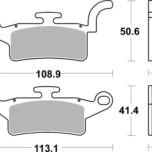 Must-Have SBS Carbon Tech Scooter Bremsbelag vorne für YAMAHA 125 Xenter * 2012 - 2018