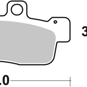 Top-Seller SBS Carbon Tech Scooter Bremsbelag vorne für YAMAHA NXC125 Cygnus * 2010 - 2011