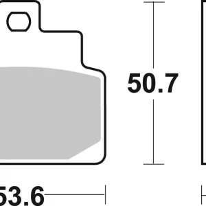 SBS Maxi Sinter Bremsbelag hinten für APRILIA 300 Leonardo (Grimeca cal.) * 2005 - 2006 Schneller Versand