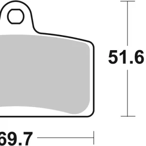 Geprüft SBS Maxi Sinter Bremsbelag vorne für PEUGEOT XR 750 * 2008 - 2010