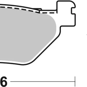 Aktuell SBS Maxi Sinter Bremsbelag hinten für YAMAHA 560 TMAX * 2020