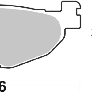 SBS Maxi Sinter Bremsbelag hinten für YAMAHA XP500 TMAX Tech Max * 2011 Preisreduziert