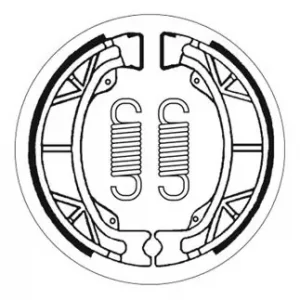 Wochenendangebot SBS Scooter Bremsbacke hinten für HONDA C50 all models * 1975 - 1993