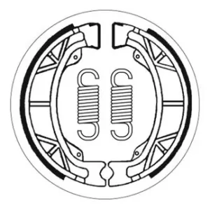 SBS Scooter Bremsbacke hinten für HONDA NH125 Lead, Aero * 1983 - 1984 Direktkauf