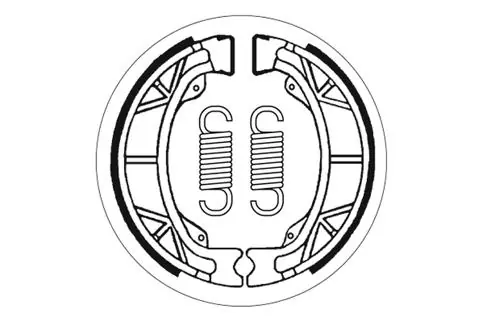 SBS Scooter Bremsbacke hinten für HONDA NH125 Lead, Aero * 1983 - 1984 Direktkauf