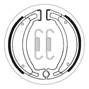Zertifiziert SBS Scooter Bremsbacke hinten für KEEWAY 50 Flash * 2007 - 2012