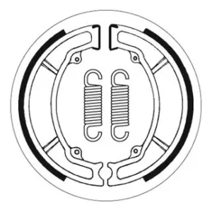 SBS Scooter Bremsbacke hinten für YAMAHA XC125 Beluga, Riva * 1987 - 1992 Highlight