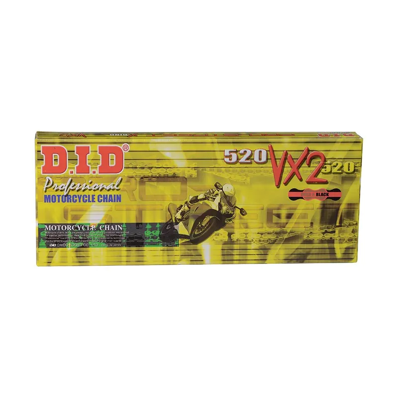 DID Kette 520 VX2 GB 116 mit Niet-Schloss d6252025-116 Kostenloser Rückversand