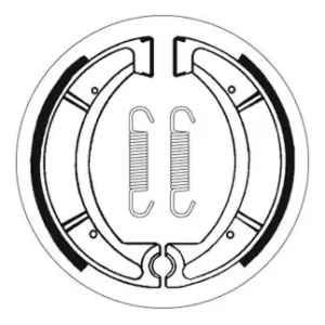 SBS Scooter Bremsbacke hinten für YAMAHA XC180 Cygnus, Riva * 1983 - 1985 Online Kaufen