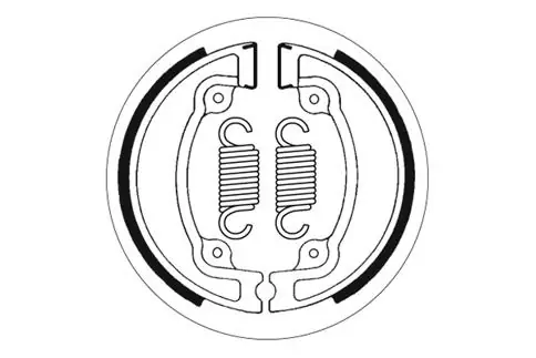 Markenprodukt SBS Scooter Bremsbacke vorne für HONDA CH250 Elite * 1985 - 1986