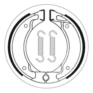 Jetzt Kaufen SBS Scooter Bremsbacke hinten für MBK 50 Booster Rocket * 1995 - 2002