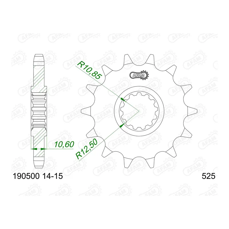 AFAM Ritzel #525 14 Zähne 190500-14 Jetzt Kaufen