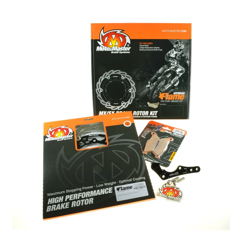 Moto-Master Oversize Kit 270mm Flame Bremsscheibe Adapter Beläge 310047 Aktuell