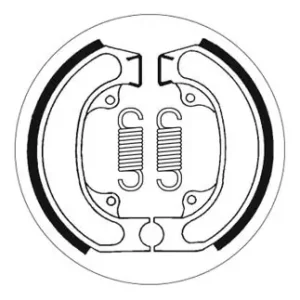 SBS Scooter Bremsbacke hinten für HONDA SH75 Scoopy * 1988 - 1995 Wochenendangebot