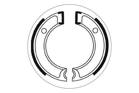 SBS Scooter Bremsbacke vorne für YAMAHA SA50 M, ME Passola * 1980 - 1984 Kostenfreie Lieferung