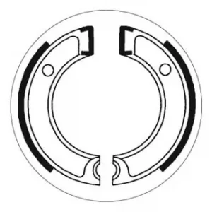 Wochenendangebot SBS Scooter Bremsbacke vorne für YAMAHA SH50 Mint * 1993 - 1996