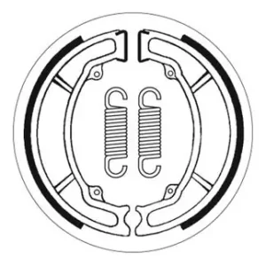 Neue Kollektion SBS Scooter Bremsbacke vorne für YAMAHA XC200 Riva * 1987 - 1991