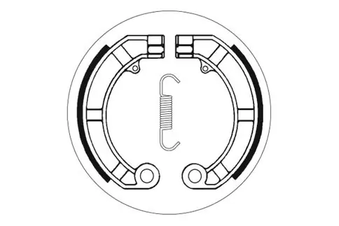 Letzte Chance SBS Scooter Bremsbacke hinten für PIAGGIO VESPA GS160 * 1975 - 1980