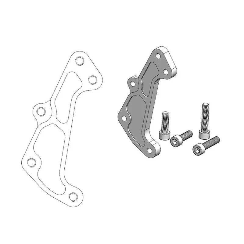 Günstig Moto-Master Bremssattel-Adapter Supermoto Racing Adapter 320 mm Ø 211127