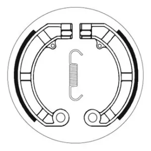SBS Scooter Bremsbacke hinten für PIAGGIO VESPA PX125 * 1978 - 1989 Markenware