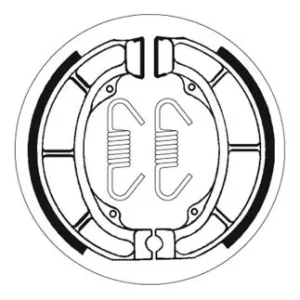 SBS Scooter Bremsbacke hinten für SUZUKI AJ50 Sepia * 1992 - 1996 Schnäppchen