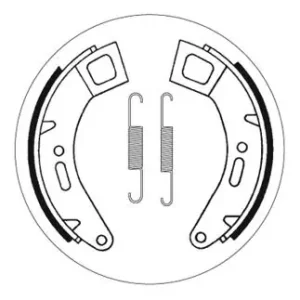 SBS Scooter Bremsbacke vorne für PIAGGIO VESPA 125 Cosa * 1989 - 1991 Letzte Chance