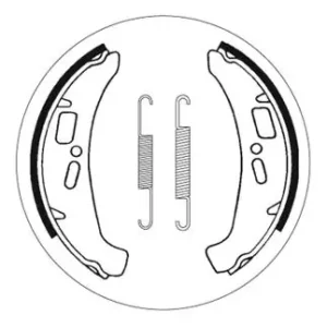 Angebot SBS Scooter Bremsbacke hinten für PIAGGIO VESPA 125 Cosa * 1989 - 1991