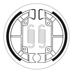 Preisknaller SBS Scooter Bremsbacke hinten für PIAGGIO VESPA 50 Sfera * 1991 - 1999