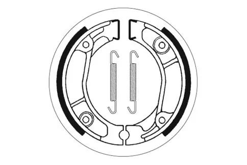 SBS Scooter Bremsbacke vorne für MBK 50 Hardrock straight wheels * 2001 Top-Seller