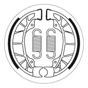 SBS Scooter Bremsbacke hinten für PIAGGIO VESPA 50 Zip Fast Rider * 1996 - 1997 Online Kaufen