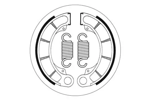 SBS Scooter Bremsbacke hinten für HONDA FES150 Pantheon * 1999 - 2002 Letzte Chance