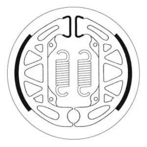 SBS Scooter Bremsbacke hinten für PIAGGIO VESPA TPH50 * 1996 - 1997 Gratis Versand