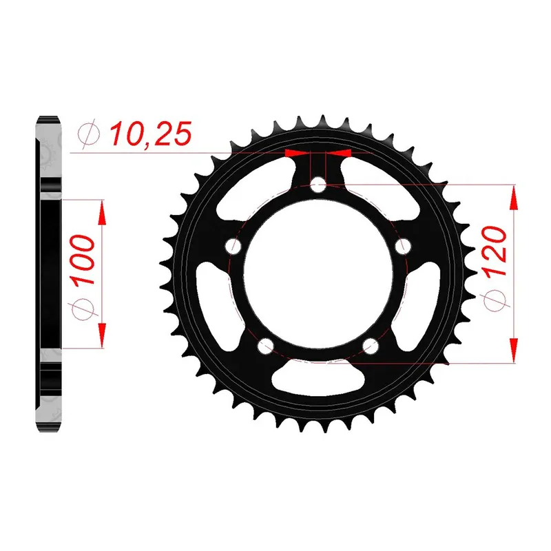 AFAM Kettenrad STAHL #525 35807-41 Günstig