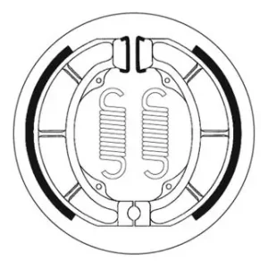 SBS Scooter Bremsbacke hinten für APRILIA 50 Mojito, Mojito Custom * 1999 - 2003 Wochenendangebot