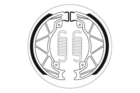 SBS Scooter Bremsbacke hinten für APRILIA 125 Habana/Custom * 2000 - 2002 Solange Der Vorrat Reicht