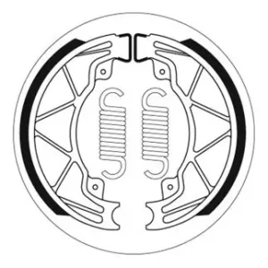 Must-Have SBS Scooter Bremsbacke hinten für PIAGGIO VESPA 100 Fly * 2007 - 2015