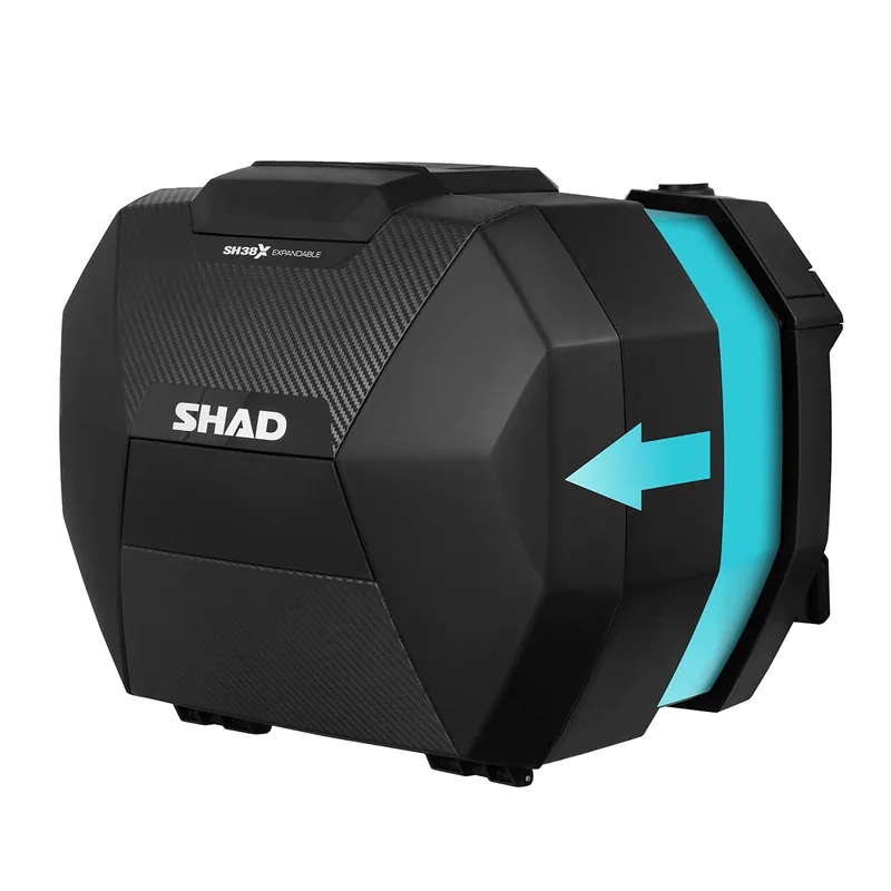 Gratis Versand SHAD Seitenkoffer SH38X Carbon D0B38106