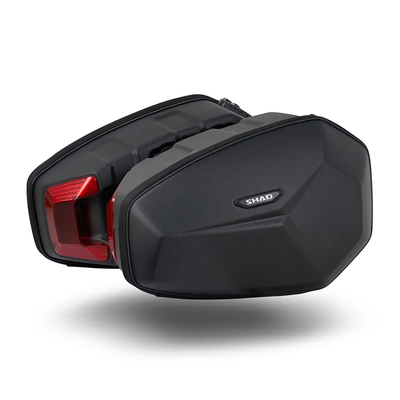 Preisknaller SHAD Seitentaschen E48SR Hartschale 15 Liter Set schwarz X0SE48SR