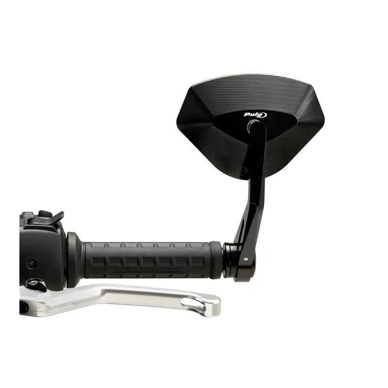 Puig Lenkerendenspiegel 21618N Aluminium schwarz inkl. Adapter 121-253-0018 Markenware