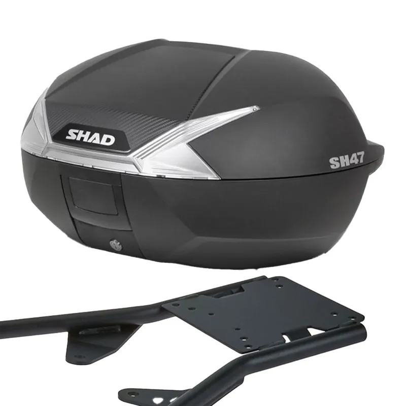 SHAD Topcase inklusive Gepäckträger Komplettset 47 Liter 194-159-0774 Rabatt