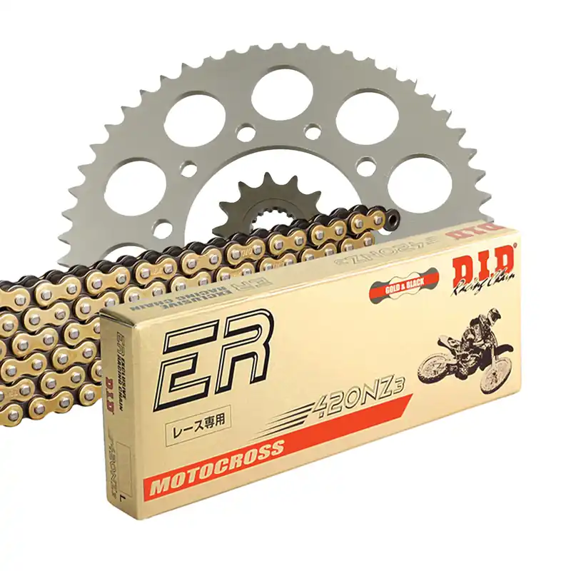 Zertifiziert DID Kettenkit (für: Kawasaki KX 85 (19/16 Zoll) 23-24 ) 420 NZ3