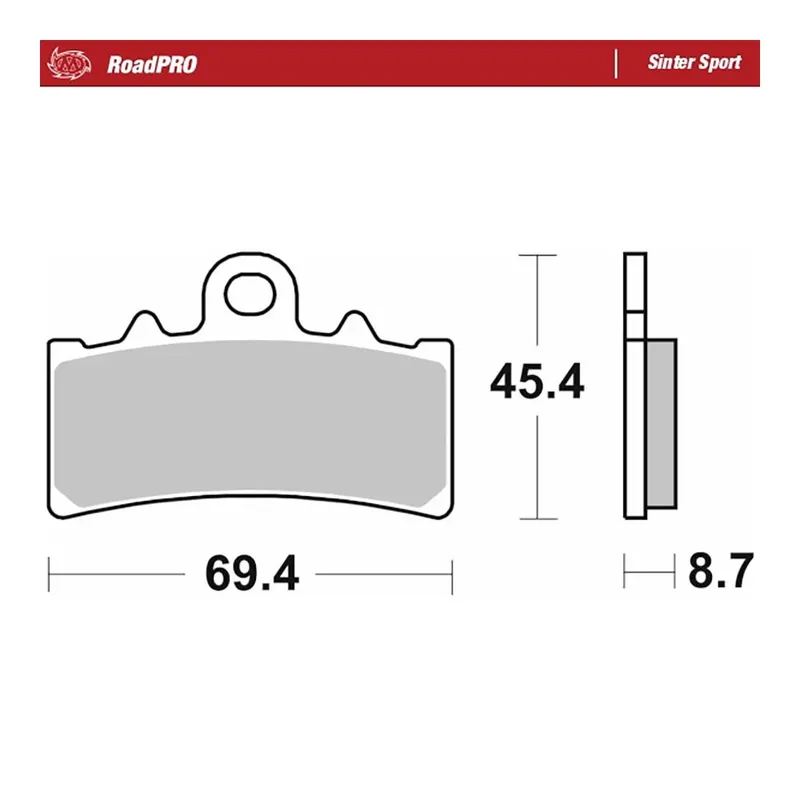 Moto-Master Bremsbelag RoadPRO Sinter vorn 407605 Sonderangebot