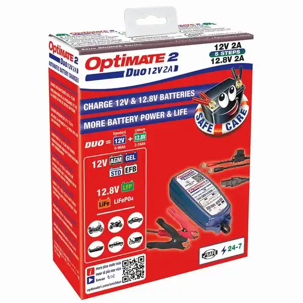 TecMate Batterieladegerät Optimate 2 Duo Schneller Versand